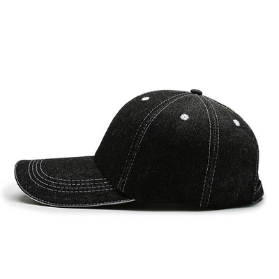 Verstärkte Nähte 6 Panel Baseballkappe mit hoher Krone und unstrukturiertem Design