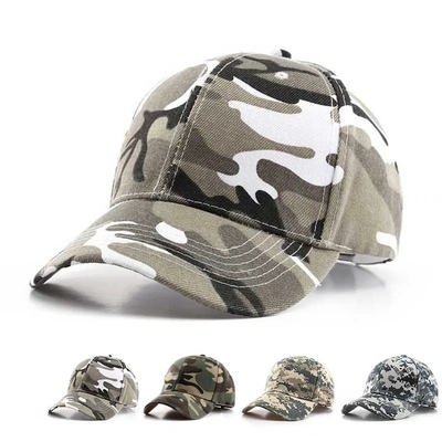 Verstellbares Camo Männer Baseballkappe Logo Tarnung Taktische 6 Panel Baseball Hüte