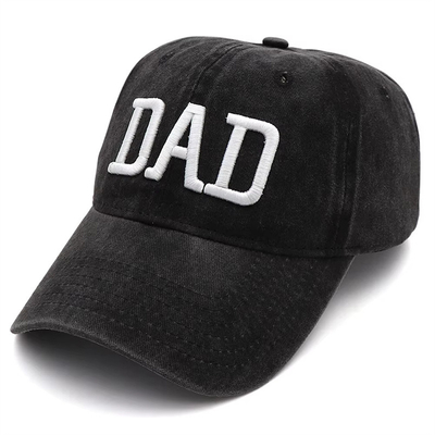 Zwei Töne Wasch Broderierte Brief Vater Mom Mesh Trucker Hut Großhandel Retro Trucker Cap