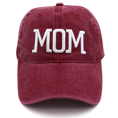Zwei Töne Wasch Broderierte Brief Vater Mom Mesh Trucker Hut Großhandel Retro Trucker Cap