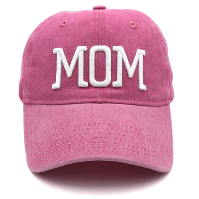 Zwei Töne Wasch Broderierte Brief Vater Mom Mesh Trucker Hut Großhandel Retro Trucker Cap