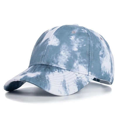 Custom Fashion Hip Hop 6 Panel Tie Dye Baseball Hut Kappe Hohe Krone Unregelmäßiger Druck Baseball Hüte