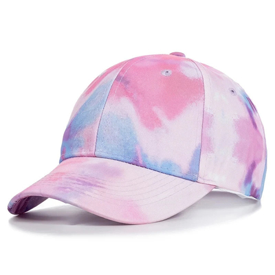 Custom Fashion Hip Hop 6 Panel Tie Dye Baseball Hut Kappe Hohe Krone Unregelmäßiger Druck Baseball Hüte