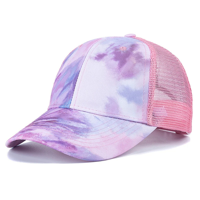 Custom Fashion Hip Hop 6 Panel Tie Dye Baseball Hut Kappe Hohe Krone Unregelmäßiger Druck Baseball Hüte