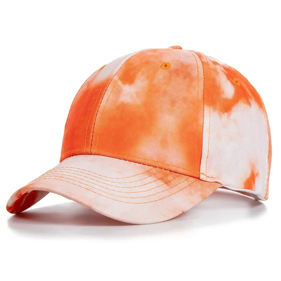 Custom Fashion Hip Hop 6 Panel Tie Dye Baseball Hut Kappe Hohe Krone Unregelmäßiger Druck Baseball Hüte
