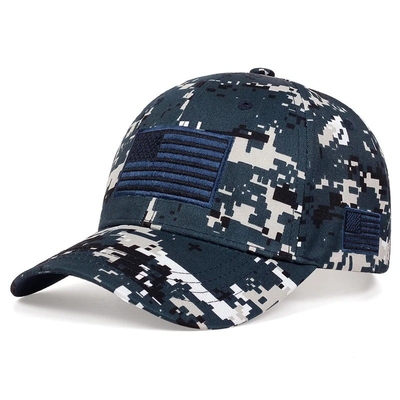 Custom Outdoor Tarnung Baseball Sport Kappe Großhandel 6 Panel Taktische Baseball Kappe