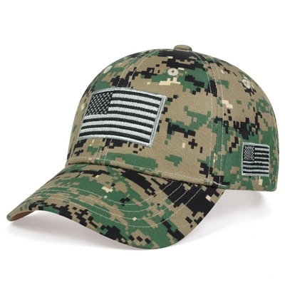 Custom Outdoor Tarnung Baseball Sport Kappe Großhandel 6 Panel Taktische Baseball Kappe