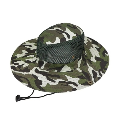Outdoor Camo Tarnung Fischer Eimer Hut mit benutzerdefiniertem Logo Jagd Wandern Eimer Hut