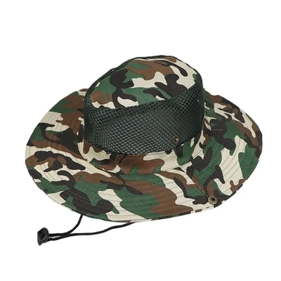 Outdoor Camo Tarnung Fischer Eimer Hut mit benutzerdefiniertem Logo Jagd Wandern Eimer Hut