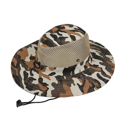Outdoor Camo Tarnung Fischer Eimer Hut mit benutzerdefiniertem Logo Jagd Wandern Eimer Hut