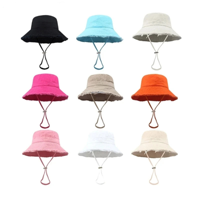 Custom Baumwolle Seil Eimer Hut für Unisex Mode-Stil