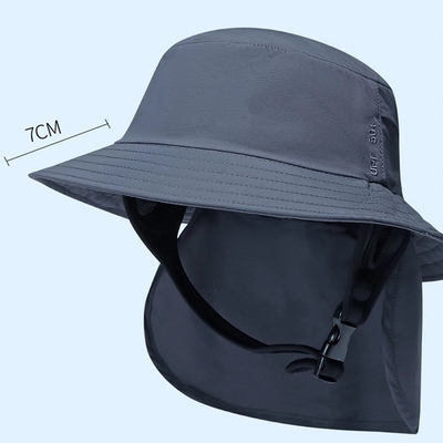 Neue Atemberaubende Brim Sonnenschirm Schnelltrocknender Strand kühle Surfmütze Custom Surf Bucket Hut