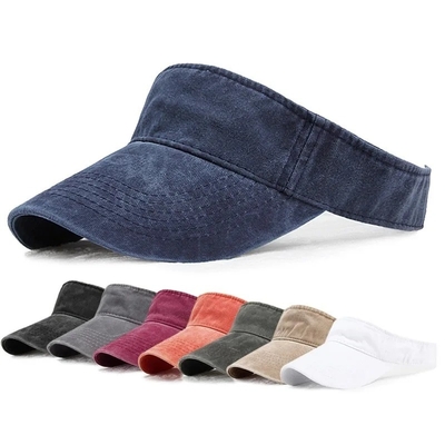 New Summer Denim Wasch Visiere Frauen Outdoor Sport Sonnenhut Golf Wandern Tennis Mann Sonnencreme Kappe