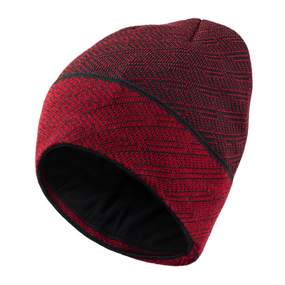 Erwachsene Winter warme Strickhut Frauen Skihut Männer Große Samt Beanie Hut