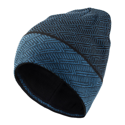 Erwachsene Winter warme Strickhut Frauen Skihut Männer Große Samt Beanie Hut