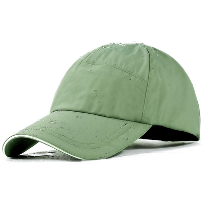 Schwarze, leere, wasserdichte Baseballkappe, verstellbare Buckel, schnell trocknen, bis 50+ Sport Baseball-Hüte