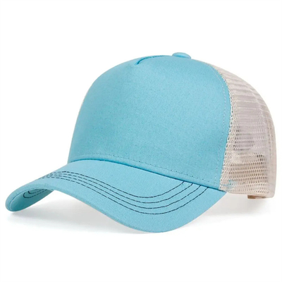 High-Qualität 5-Panel-Trucker-Hüte Großhandel gekrümmte Maschenkante Trucker-Kappe