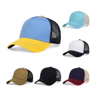 High-Qualität 5-Panel-Trucker-Hüte Großhandel gekrümmte Maschenkante Trucker-Kappe