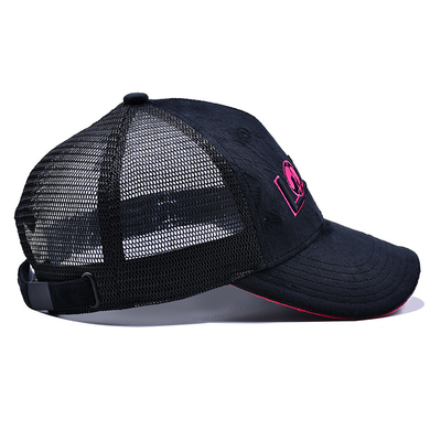 Sandwich geschwungener Rand 5 Panel Samt Trucker Hut Großhandel Gorra Trucker Cap Custom Logo