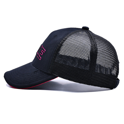 Sandwich geschwungener Rand 5 Panel Samt Trucker Hut Großhandel Gorra Trucker Cap Custom Logo