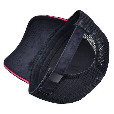 Sandwich geschwungener Rand 5 Panel Samt Trucker Hut Großhandel Gorra Trucker Cap Custom Logo