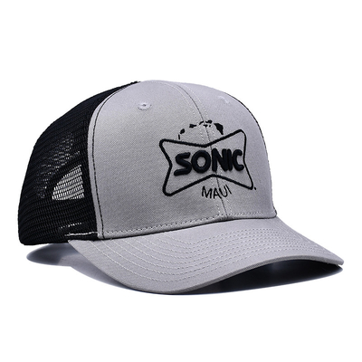 Großhandel Snapback Trucker Hut 6 Panel Mesh Hüte 3d Stickerei Custom Trucker Cap