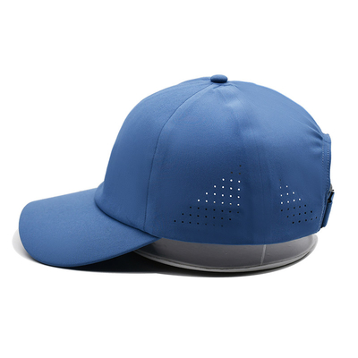 Großhandel Leichtgewicht Schnell Trocken Sport Baseball Kappe Leistung Laser Schnitt Loch Sport Papa Hut
