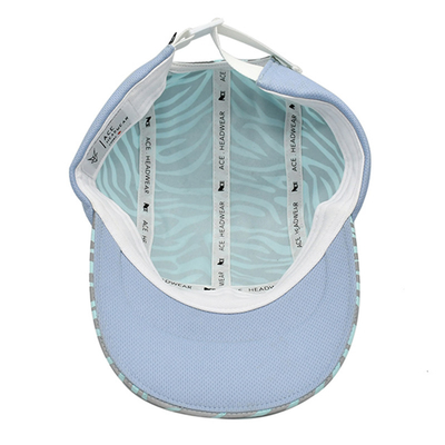 Outdoor-Verstellbare Baseball-Sportmütze Leichtgewicht reflektierende schnelle Trocknung 5 Panel-Sportmütze mit Buckle Back