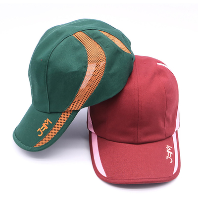Custom Logo Sports Hat Mesh Running Gorras Hochwertige geschwungene Kante Atmungsportmützen