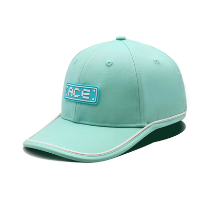 OEM Custom Ace Gummi Patch Pvc Logo Baseball Cap 6 Panel Sport Hüte Gorras