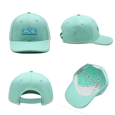 OEM Custom Ace Gummi Patch Pvc Logo Baseball Cap 6 Panel Sport Hüte Gorras