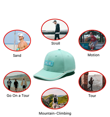OEM Custom Ace Gummi Patch Pvc Logo Baseball Cap 6 Panel Sport Hüte Gorras
