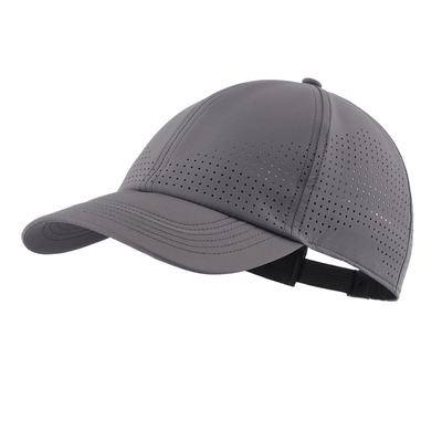Großhandel Custom 6 Panel Unisex Laserperforierter Wasserdichtes Baseball Golf Cap Hut Mesh Sport Hüte