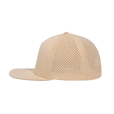Schnelle Trockene Laser Golf Performance Snapback Hut Perforierte Flachkante