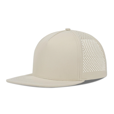 Schnelle Trockene Laser Golf Performance Snapback Hut Perforierte Flachkante