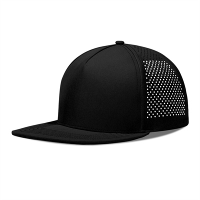 Schnelle Trockene Laser Golf Performance Snapback Hut Perforierte Flachkante