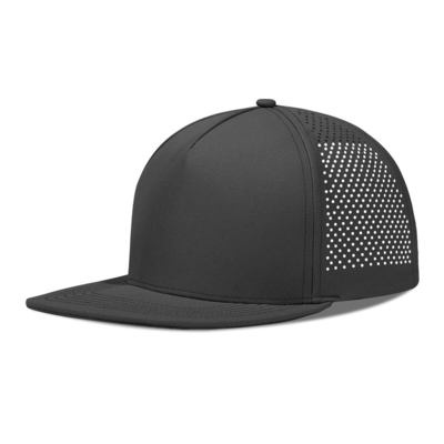 Schnelle Trockene Laser Golf Performance Snapback Hut Perforierte Flachkante