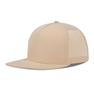 Schnelle Trockene Laser Golf Performance Snapback Hut Perforierte Flachkante