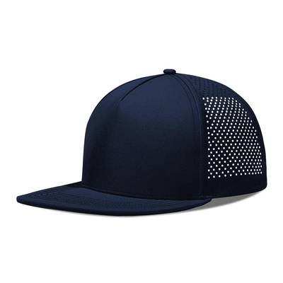 Schnelle Trockene Laser Golf Performance Snapback Hut Perforierte Flachkante