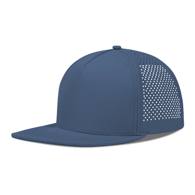 Schnelle Trockene Laser Golf Performance Snapback Hut Perforierte Flachkante