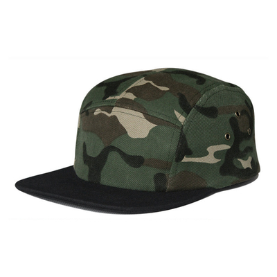 Outdoor Camo 5 Panel Camp Cap Tarnung Gorras Großhandel Camper Hut für Männer Frauen