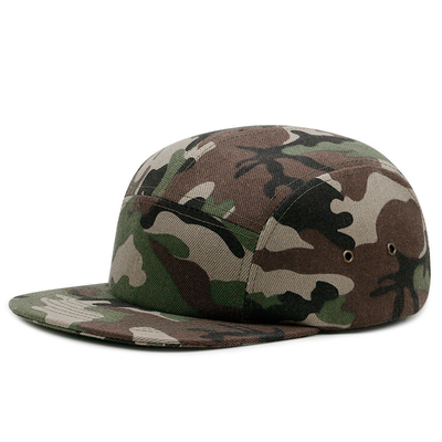 Outdoor Camo 5 Panel Camp Cap Tarnung Gorras Großhandel Camper Hut für Männer Frauen