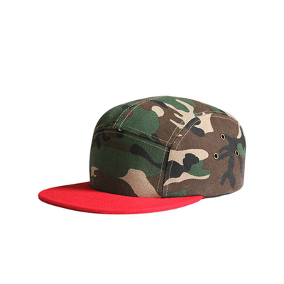 Outdoor Camo 5 Panel Camp Cap Tarnung Gorras Großhandel Camper Hut für Männer Frauen
