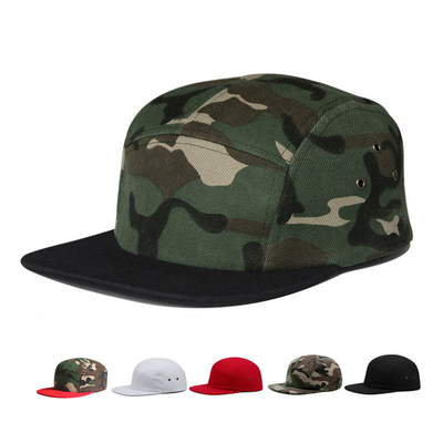 Outdoor Camo 5 Panel Camp Cap Tarnung Gorras Großhandel Camper Hut für Männer Frauen