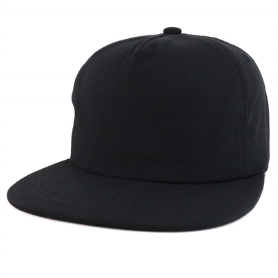 Custom Plain 5 Panel Snapback Kappe Verstellbar unstrukturierte Snapback Hut Großhandel