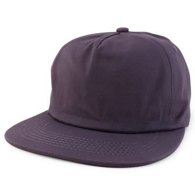 Custom Plain 5 Panel Snapback Kappe Verstellbar unstrukturierte Snapback Hut Großhandel
