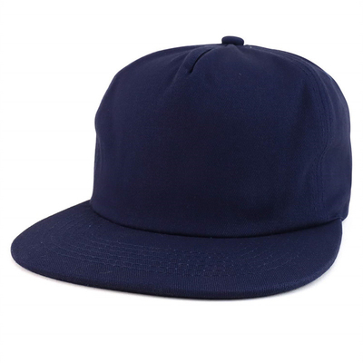 Custom Plain 5 Panel Snapback Kappe Verstellbar unstrukturierte Snapback Hut Großhandel