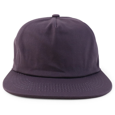 Custom Plain 5 Panel Snapback Kappe Verstellbar unstrukturierte Snapback Hut Großhandel