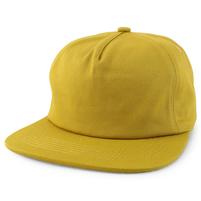 Custom Plain 5 Panel Snapback Kappe Verstellbar unstrukturierte Snapback Hut Großhandel