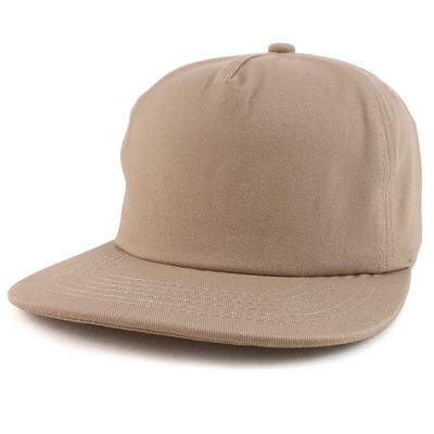 Custom Plain 5 Panel Snapback Kappe Verstellbar unstrukturierte Snapback Hut Großhandel